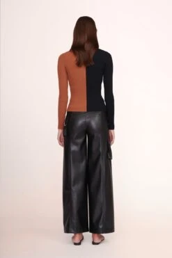 CARGO SWEATER | TAN BLACK -Staud Store 01 2030 TNBK 259 6266 BLK 00097 web