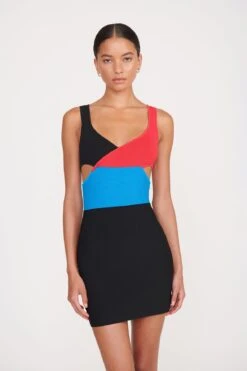 CASSANDRA DRESS | MARBLE WAVE -Staud Store 036 230516 Staud Fall Ecom 02000 web