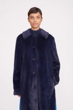DUBOIS COAT | NAVY DIRECTOR BLUE -Staud Store 041 230605 Staud Fall Ecom 01401 web