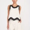 RENATA TOP | NATURAL BLACK -Staud Store 043 230516 Staud Fall Ecom 02250 web