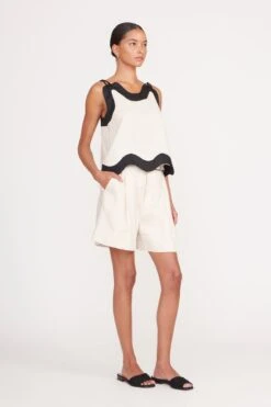 RENATA TOP | NATURAL BLACK -Staud Store 043 230516 Staud Fall Ecom 02276 web