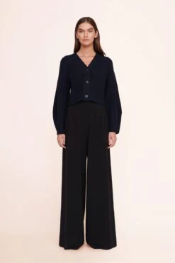 MIRABEL CARDIGAN | NAVY -Staud Store 049 220915 Staud Resort Ecom 01542 web
