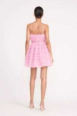 MINI FLORIAN DRESS | TULIP -Staud Store 129 MINI FLORIAN DRESS CHERRY BLOSSOM 0878 web