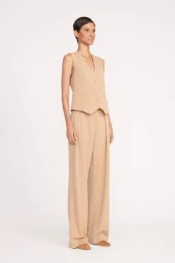 BRETT VEST | CAMEL -Staud Store 13 BRETT VEST CAMEL 0052 web