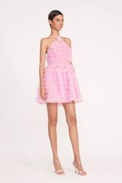 MINI FLORIAN DRESS | TULIP -Staud Store 131 MINI FLORIAN DRESS CHERRY BLOSSOM 0870 web