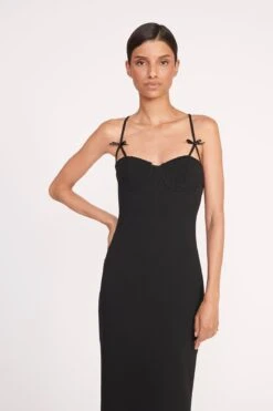 GEORGINA DRESS | BLACK 3 GEORGINA DRESS | BLACK -Staud Store 142 GEORGINA DRESS BLACK 0877 web