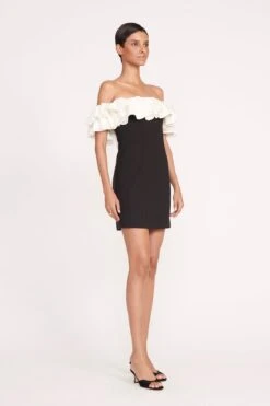 KIARA DRESS | BLACK IVORY 5 KIARA DRESS | BLACK IVORY -Staud Store 145 KIARA DRESS BLACK IVORY 0796 web