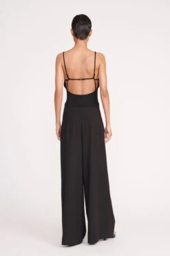 GEORGINA TOP | BLACK -Staud Store 177 GEORGINA TOP BLACK CALEB PANT 0658 web
