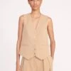 BRETT VEST | CAMEL 1 BRETT VEST | CAMEL -Staud Store 19 BRETT VEST CAMEL 0058 web