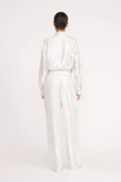 LUISA PANT | SILVER -Staud Store 209 MARYN TOP SILVER LUISA PANT SILVER 0573 web 207039ae 51ce 46a4 acff 2b029cd8f0a1