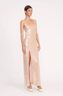 MAXI LE SABLE DRESS | BEIGE -Staud Store 239 MAXI LE SABLE DRESS BEIGE 0369 web