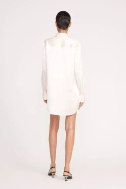 TABITHA DRESS | IVORY -Staud Store 276 TABITHA TUNIC IVORY BLACK 0193 web
