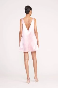 MINI TEAGAN DRESS | CHERRY BLOSSOM -Staud Store 281 MINI TEAGAN DRESS CHERRY BLOSSOM 0131 web