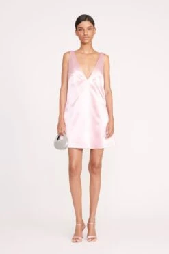 MINI TEAGAN DRESS | CHERRY BLOSSOM -Staud Store 284 MINI TEAGAN DRESS CHERRY BLOSSOM 0109 web