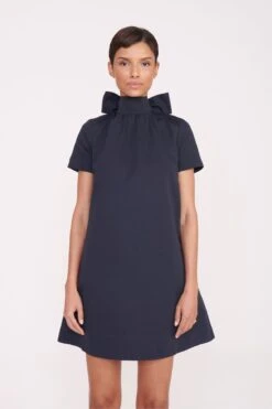 MINI ILANA DRESS | NAVY -Staud Store 8 Pre Fall 004 00098 web