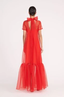 CALLUNA DRESS | RED ROSE -Staud Store 88 CALLUNA DRESS RED ROSE 1060 web