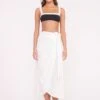 ANGELICA COVERUP SKIRT | WHITE 2 ANGELICA COVERUP SKIRT | WHITE -Staud Store ANGELICA WRAP SKIRT WHITE 01376 web