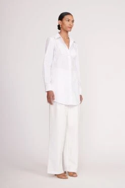 ALITA TUNIC | WHITE 5 ALITA TUNIC | WHITE -Staud Store Alita Tunic White Luisa Pant Ivory 00241 web