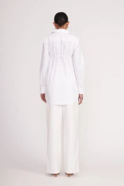 ALITA TUNIC | WHITE 6 ALITA TUNIC | WHITE -Staud Store Alita Tunic White Luisa Pant Ivory 00251 web