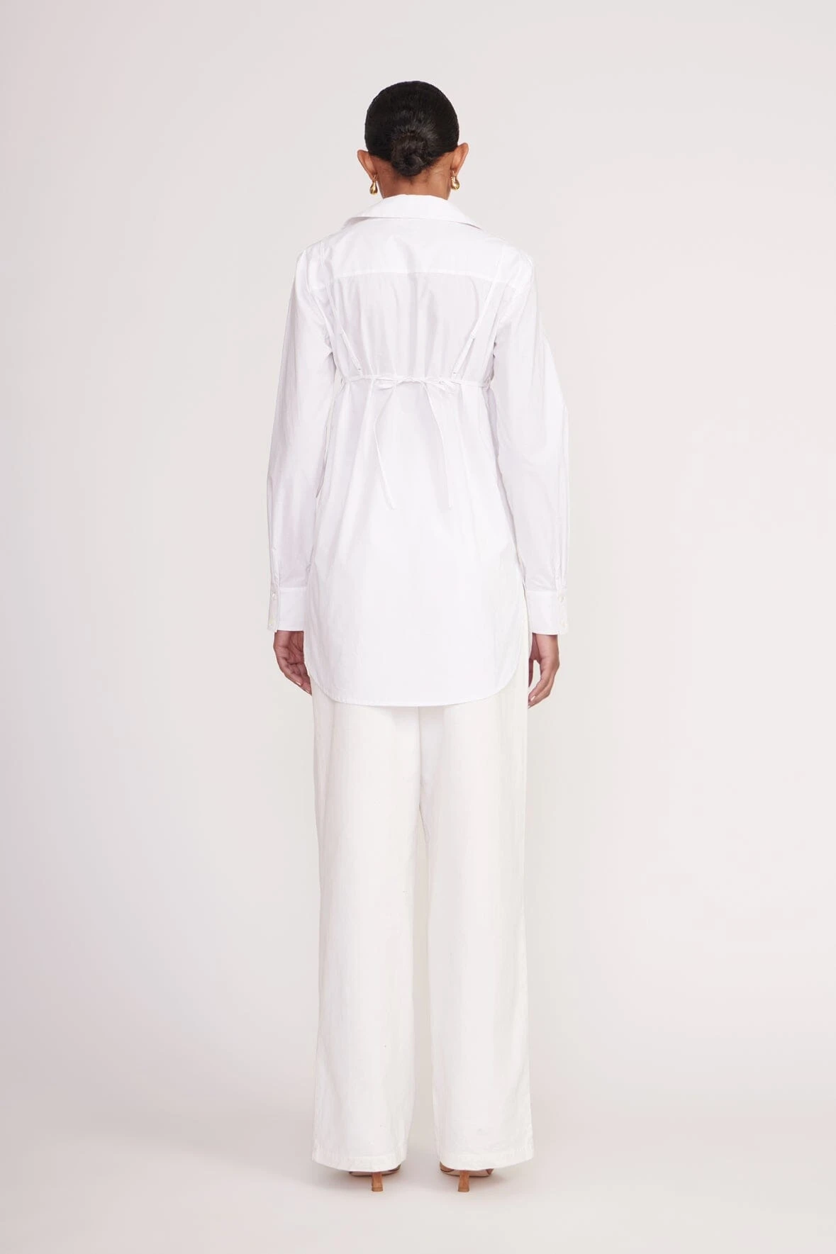 ALITA TUNIC | WHITE ALITA TUNIC | WHITE -Staud Store Alita Tunic White Luisa Pant Ivory 00251 web