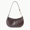 BRADY SHOULDER BAG | ESPRESSO CROC EMBOSSED 2 BRADY SHOULDER BAG | ESPRESSO CROC EMBOSSED -Staud Store BRADY ESPRESSO