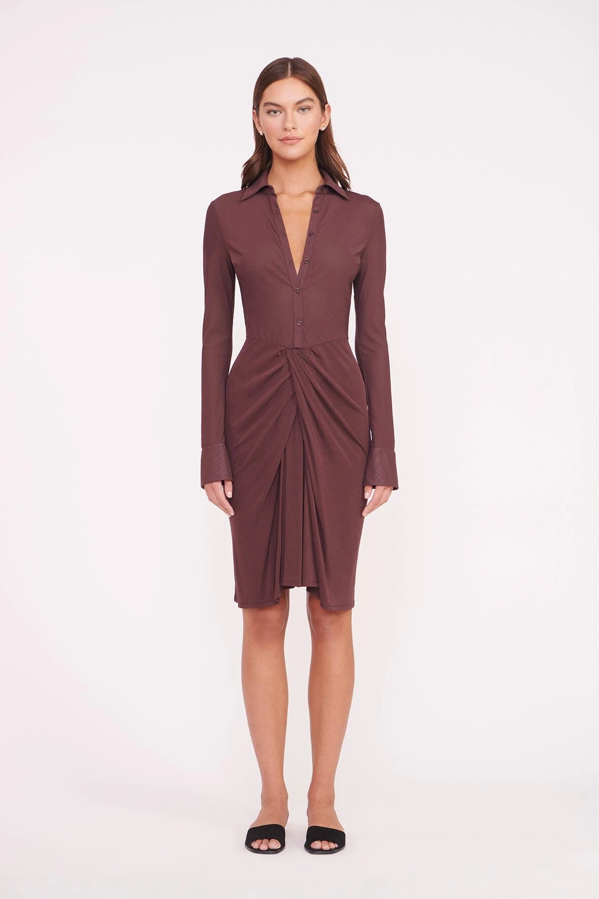 BRENDAN DRESS | BARK BRENDAN DRESS | BARK -Staud Store BRENDAN DRESS BARK 01420 web