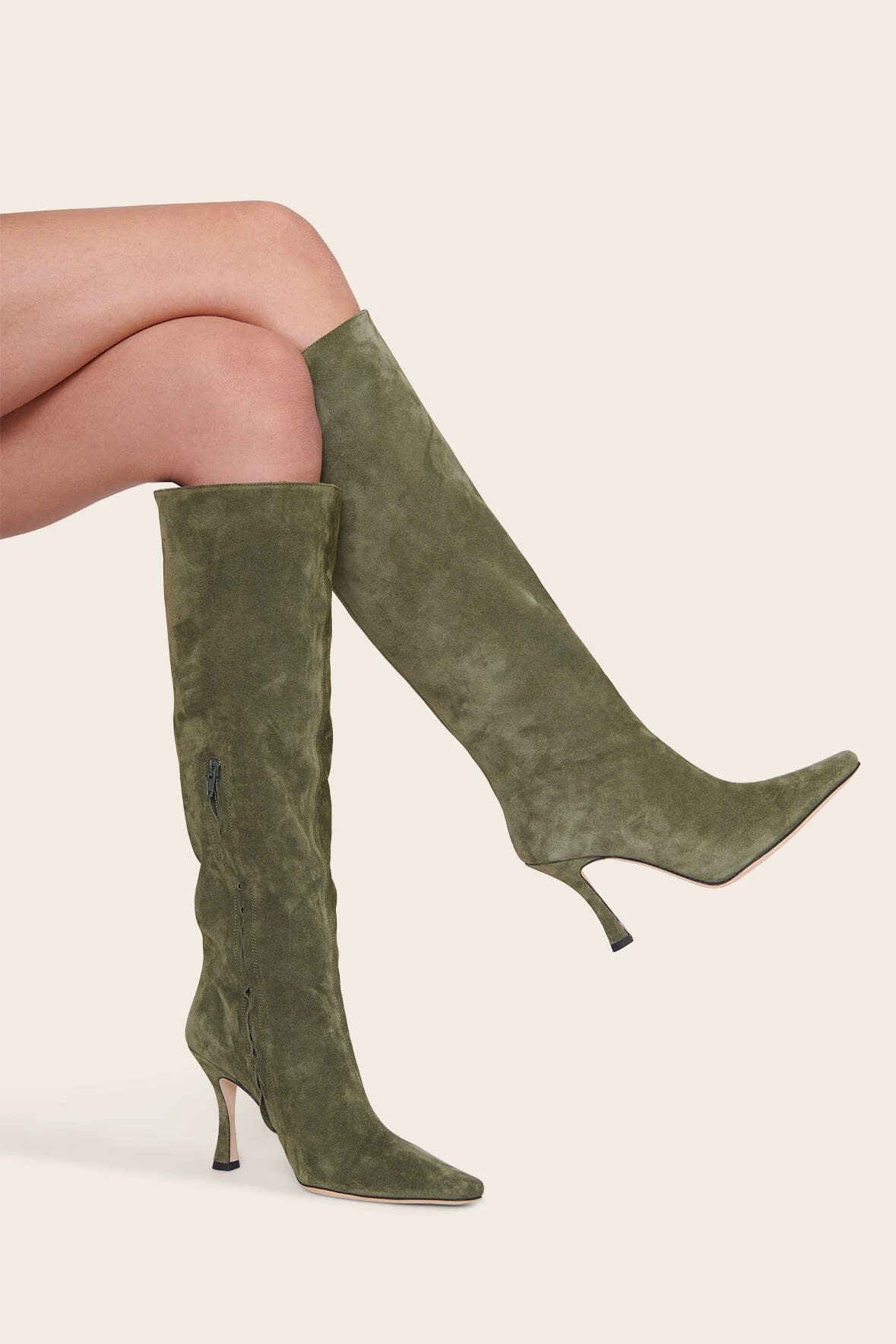 CAMI BOOT | AVOCADO SUEDE CAMI BOOT | AVOCADO SUEDE -Staud Store CAMI BOOT AVOCADO 00766 web