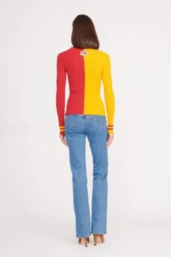 THE STAUD NFL CARGO SWEATER | KANSAS CITY CHIEFS -Staud Store CARGO SWEATER KANSAS CITY CHIEFS 1051 web