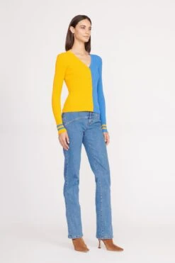 THE STAUD NFL CARGO SWEATER | LOS ANGELES CHARGERS -Staud Store CARGO SWEATER LOS ANGELES CHARGERS 0113 web