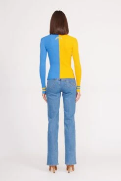 THE STAUD NFL CARGO SWEATER | LOS ANGELES CHARGERS -Staud Store CARGO SWEATER LOS ANGELES CHARGERS 0122 web