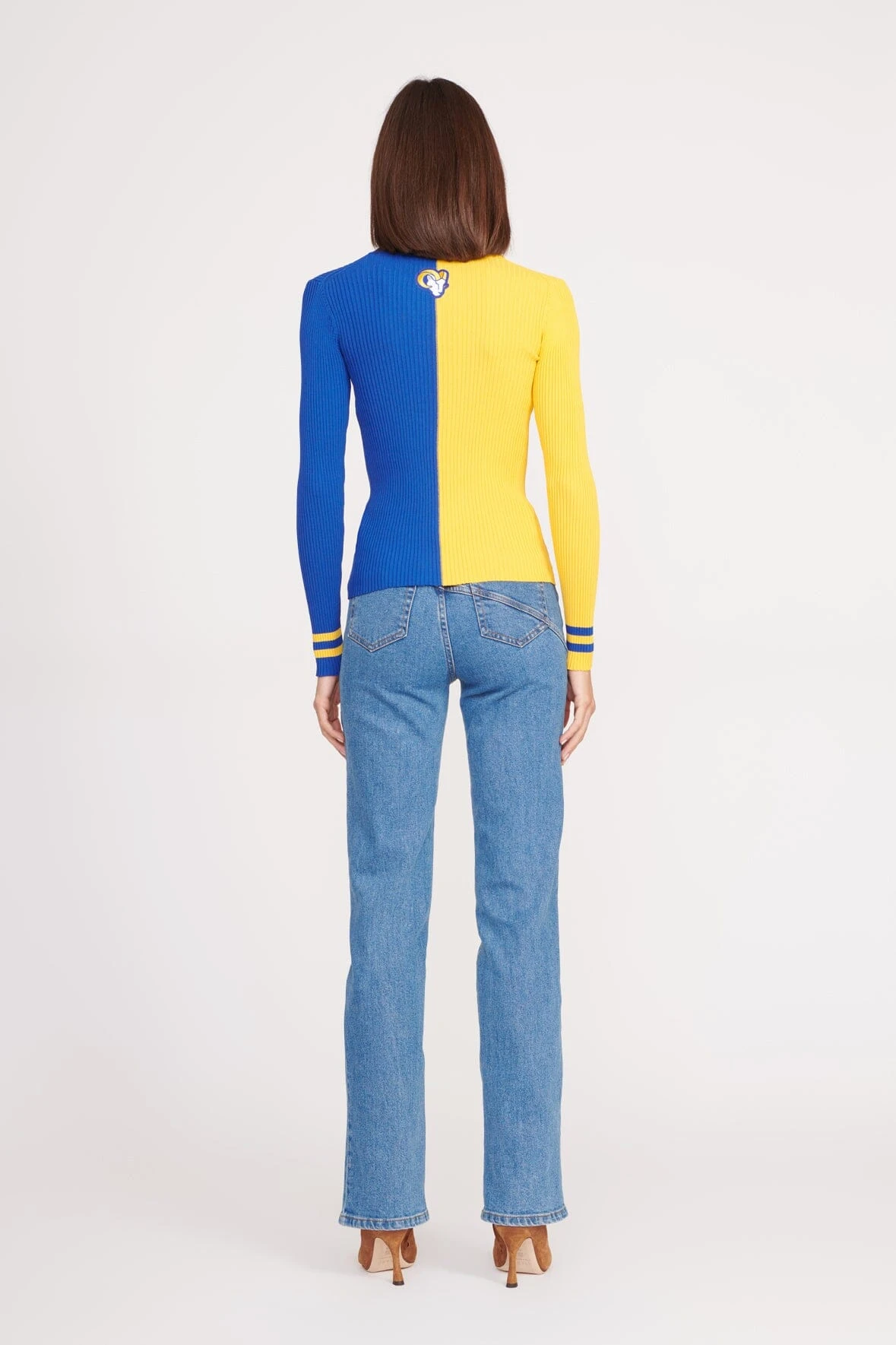 THE STAUD NFL CARGO SWEATER | LOS ANGELES RAMS THE STAUD NFL CARGO SWEATER | LOS ANGELES RAMS -Staud Store CARGO SWEATER LOS ANGELES RAMS 3057 web