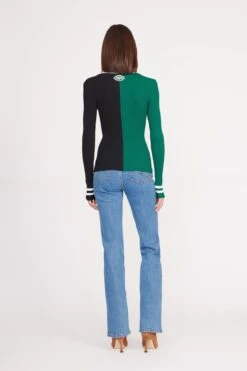 THE STAUD NFL CARGO SWEATER | NEW YORK JETS -Staud Store CARGO SWEATER NEW YORK JETS 0345 web