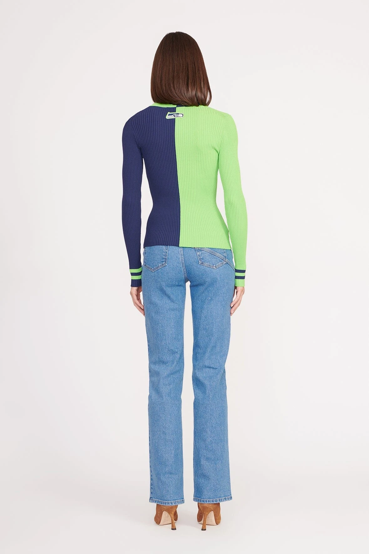 THE STAUD NFL CARGO SWEATER | SEATTLE SEAHAWKS THE STAUD NFL CARGO SWEATER | SEATTLE SEAHAWKS -Staud Store CARGO SWEATER SEATTLE SEAHAWKS 2276 web