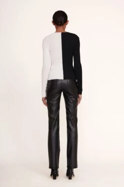 CARGO SWEATER | BLACK WHITE -Staud Store Cargo Sweater Black White 006 edit web