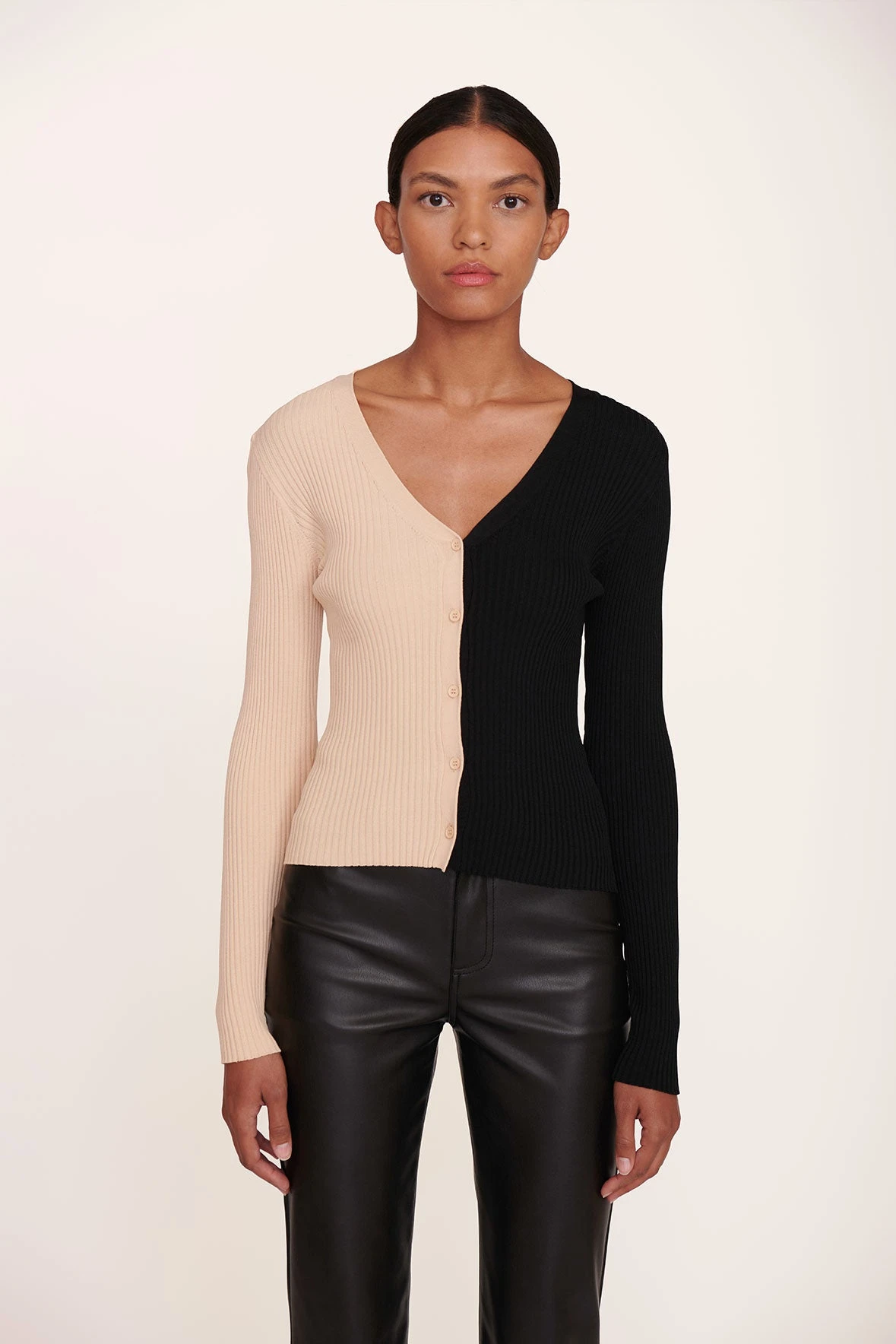 CARGO SWEATER | BUFF BLACK CARGO SWEATER | BUFF BLACK -Staud Store Cargo Sweater Buff Black 008 edit web