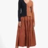 SEA SKIRT | TAN -Staud Store Cargo Sweater Tan Black Sea Skirt Tan 00932 web 9097b4a5 4742 4ee5 993f 2cff5838cc03