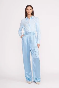 LUISA PANT | FRENCH BLUE SATIN -Staud Store Copyof013 230601 Staud Fall Ecom 00963 web