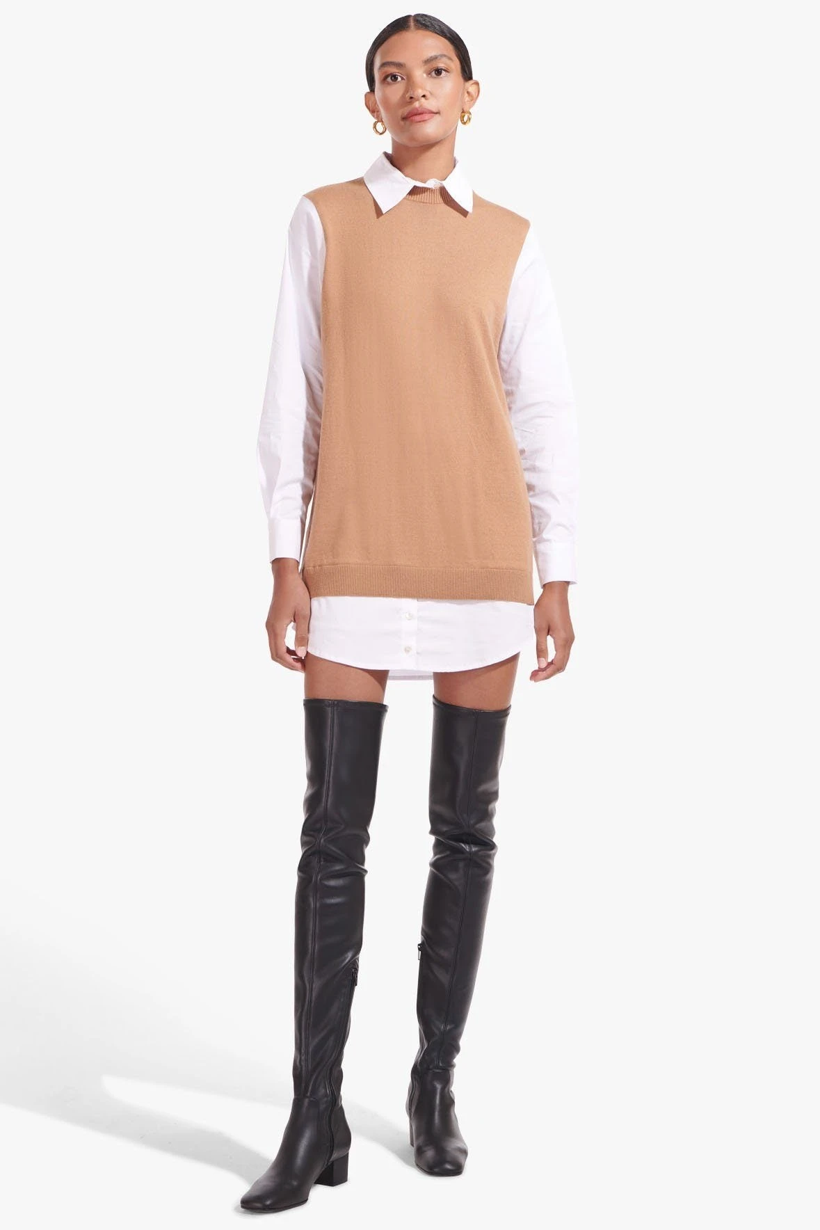 AIMEE BOOT | BLACK VEGAN LEATHER AIMEE BOOT | BLACK VEGAN LEATHER -Staud Store Fern Dress Tan White 01022 web 9d0b5265 a93c 4999 9fe0 6df70f1a140a