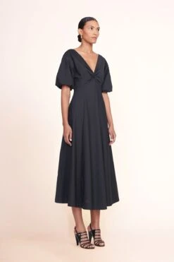 EMMA HEEL | BLACK -Staud Store Finley Dress Black 04664 web 2
