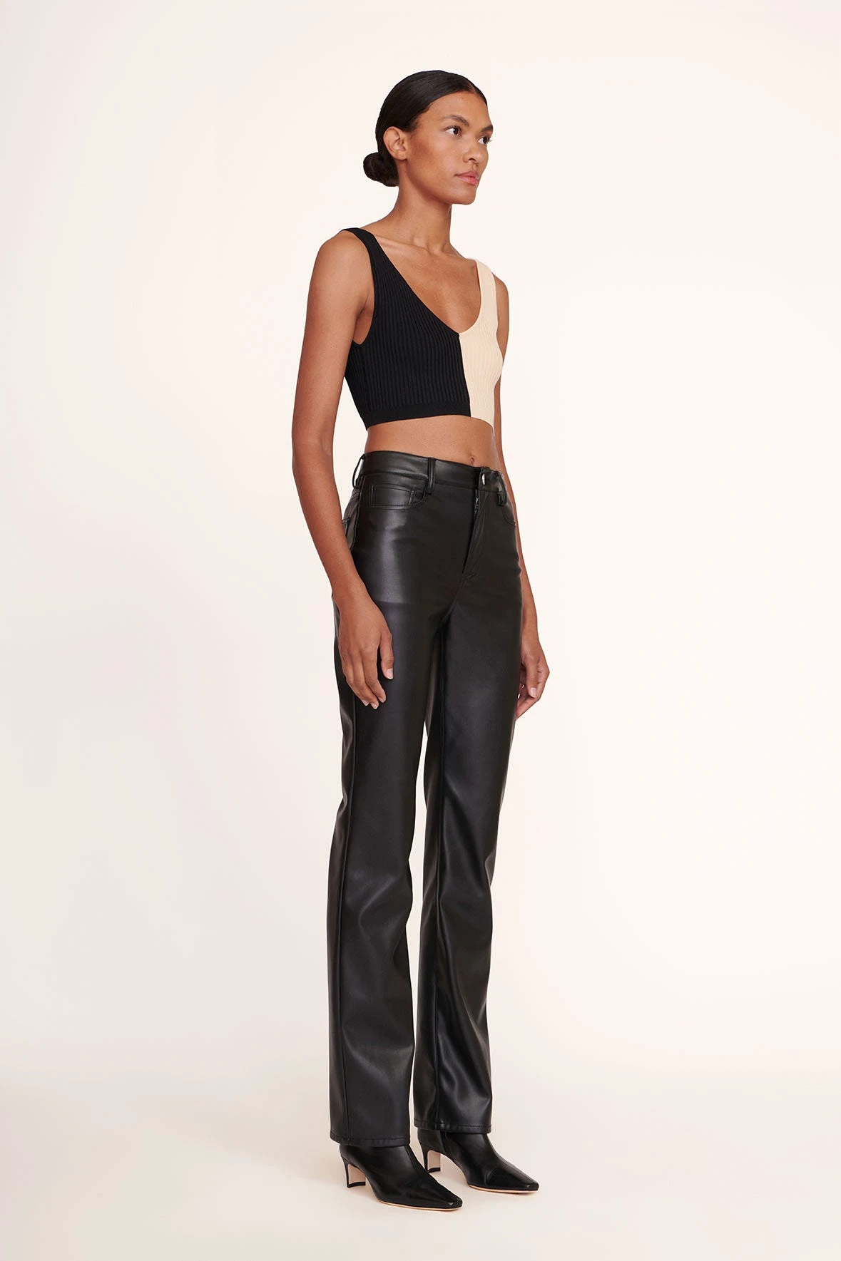 WALLY ANKLE BOOT | BLACK WALLY ANKLE BOOT | BLACK -Staud Store Hana Top Buff Black Chisel Pant Black 250 edit web 0458a483 9e05 42a1 92b1 87110a0323f4