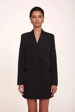 HUE BLAZER | BLACK 6 HUE BLAZER | BLACK -Staud Store Hue Blazer Dress Black 00090 edit web