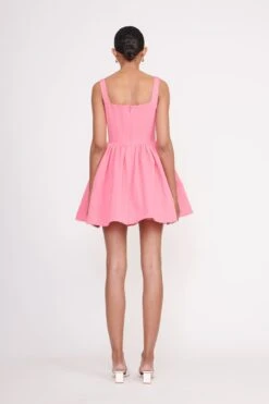 LANDSCAPE DRESS | CORAL PINK -Staud Store Landscape Dress Coral Pink 00482 web