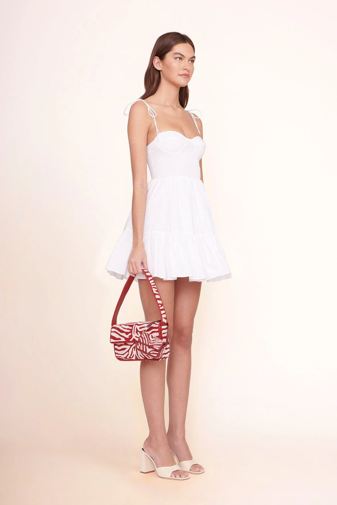 TOMMY BEADED BAG | SCARLET WHITE TOMMY BEADED BAG | SCARLET WHITE -Staud Store MINI LANDRY DRESS WHITE 00351 web 3a4a843f 081b 4c99 a7ea 3b8b8388a751