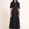 JOAN MAXI DRESS | BLACK -Staud Store Maxi Joan Dress Black 911 edit web