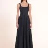 WELLS MAXI DRESS | BLACK 1 WELLS MAXI DRESS | BLACK -Staud Store Maxi Wells Dress Black 00470 web