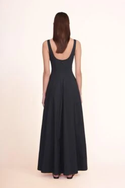 WELLS MAXI DRESS | BLACK -Staud Store Maxi Wells Dress Black 00478 web