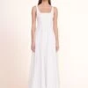 WELLS MAXI DRESS | WHITE 1 WELLS MAXI DRESS | WHITE -Staud Store Maxi Wells Dress White 00400 web