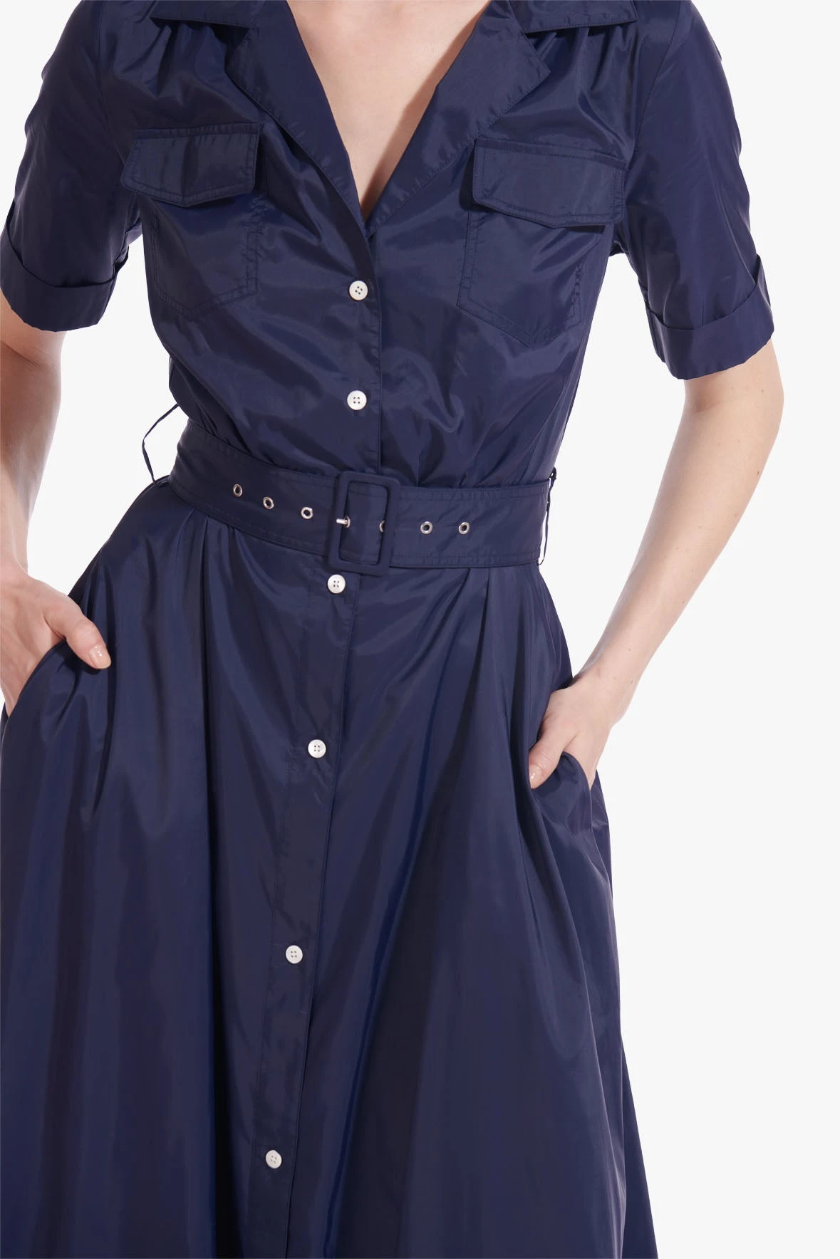 MILLIE DRESS | NAVY MILLIE DRESS | NAVY -Staud Store Millie Dress Navy 01197 web