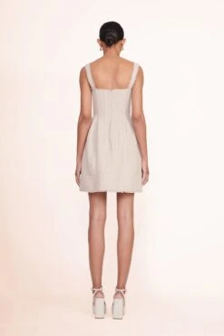 SOLANGE PLATFORM | NATURAL LINEN 7 SOLANGE PLATFORM | NATURAL LINEN -Staud Store Mini Sutton Dress Natural 00508 web 1