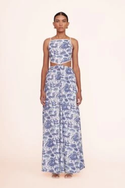 SIMONE CROCHET HEEL | CREAM -Staud Store Mula dress blue toile 00593 web 1